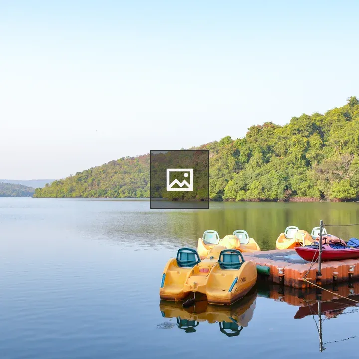 Boat dock on calm lake