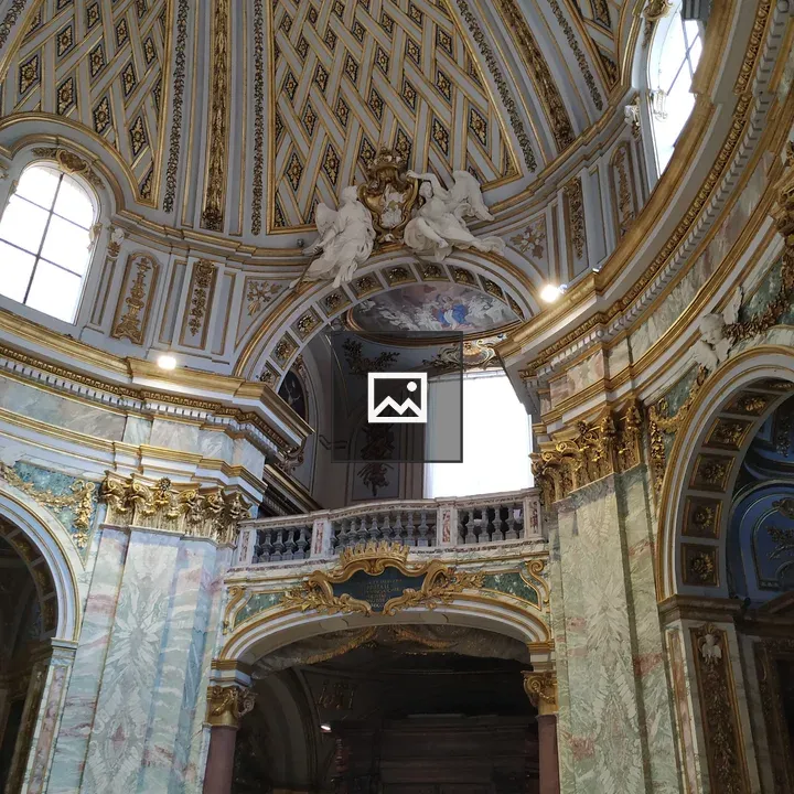 Interior of Santissima Trinità degli Spagnoli