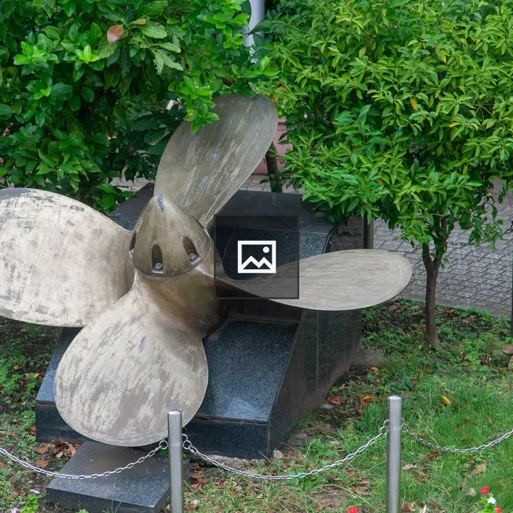 Propeller on Ground Among Trees