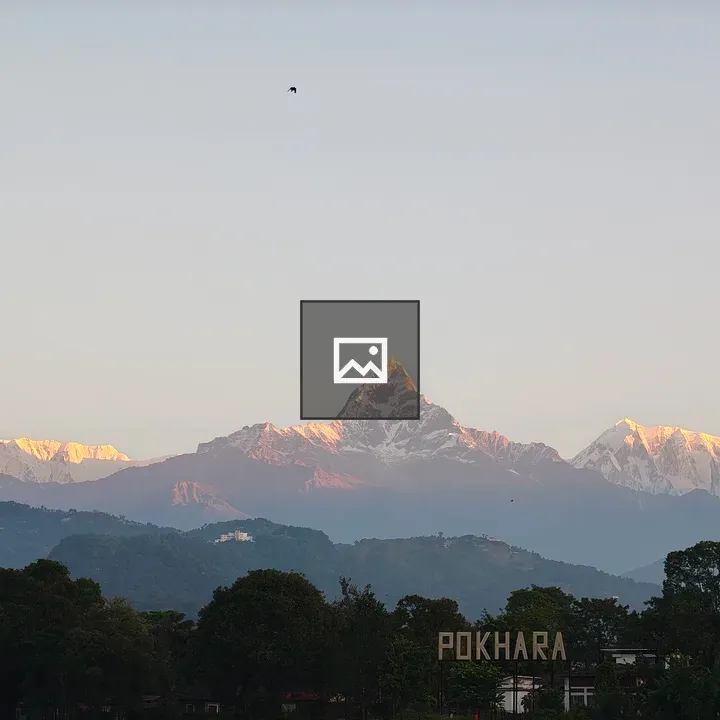 Snow-capped Mountains near Pokhara