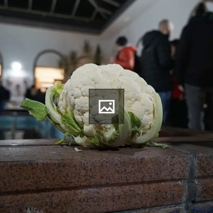 Cauliflower vegetable in landscape