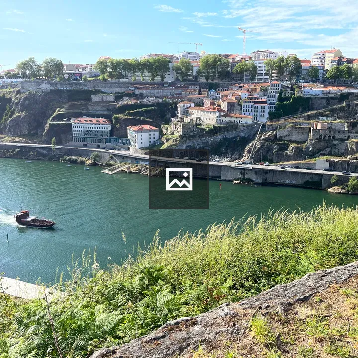 Porto city scene with watercraft