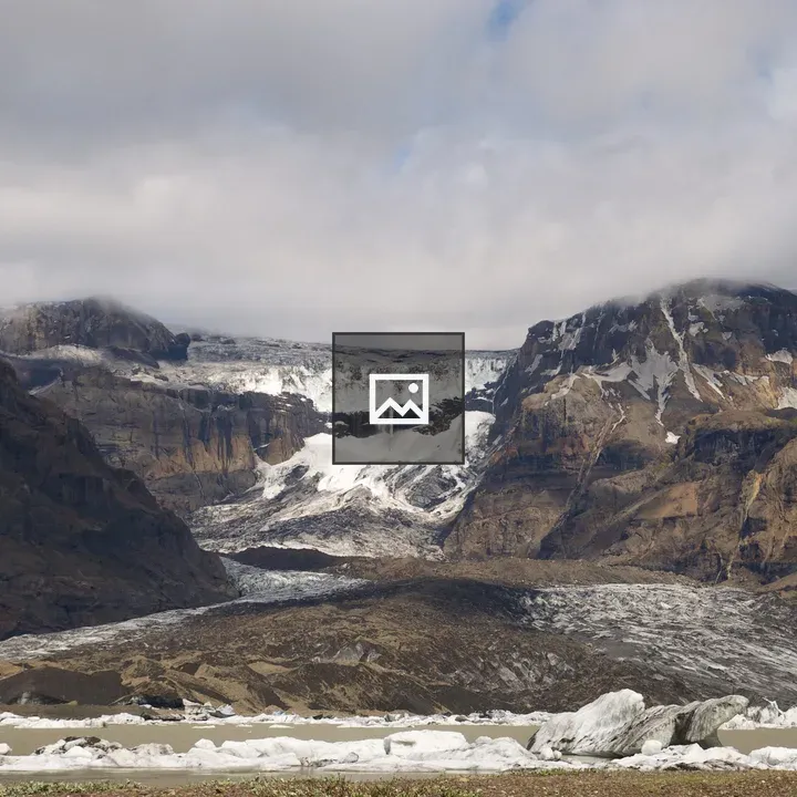 Glacier landscape Vatnajökull Park