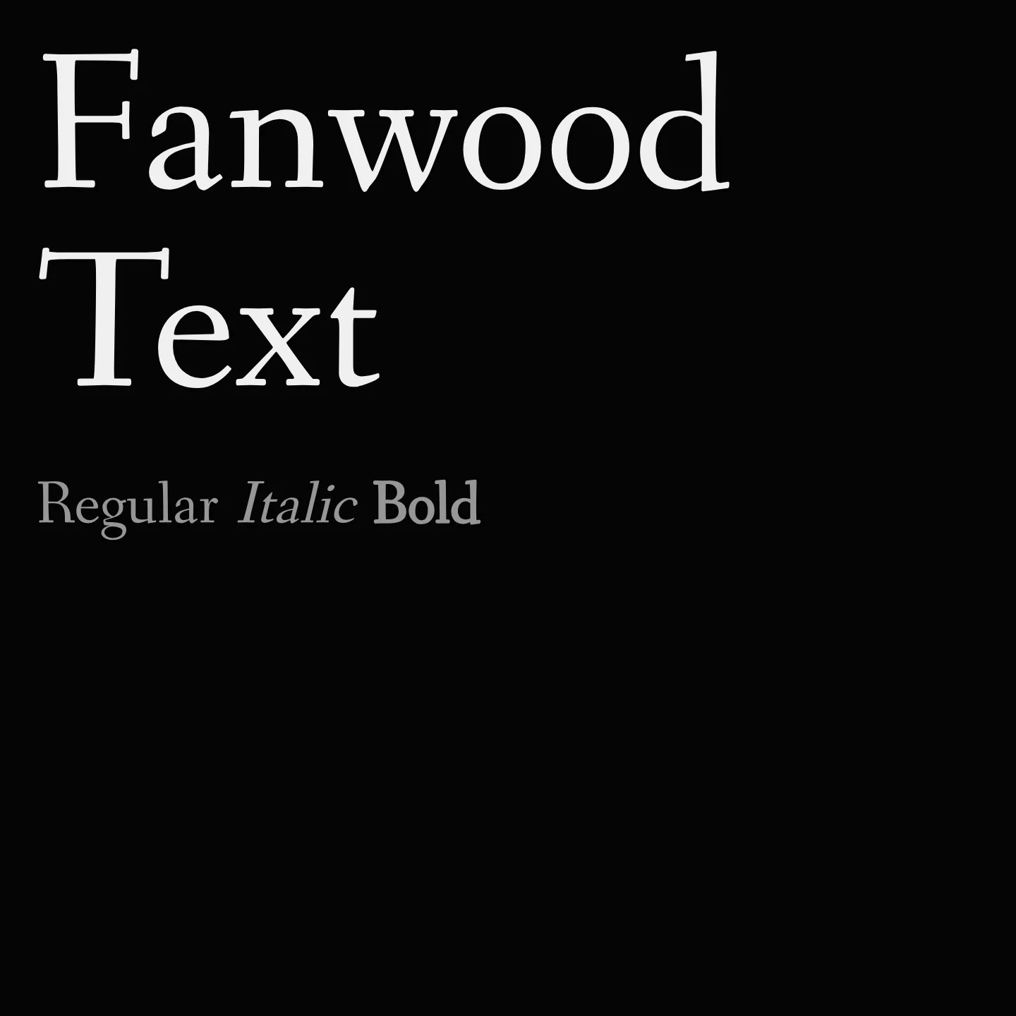 Fanwood Text