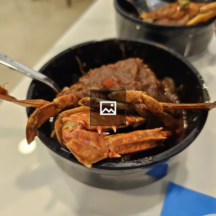 Bowl of Kerala crab roast