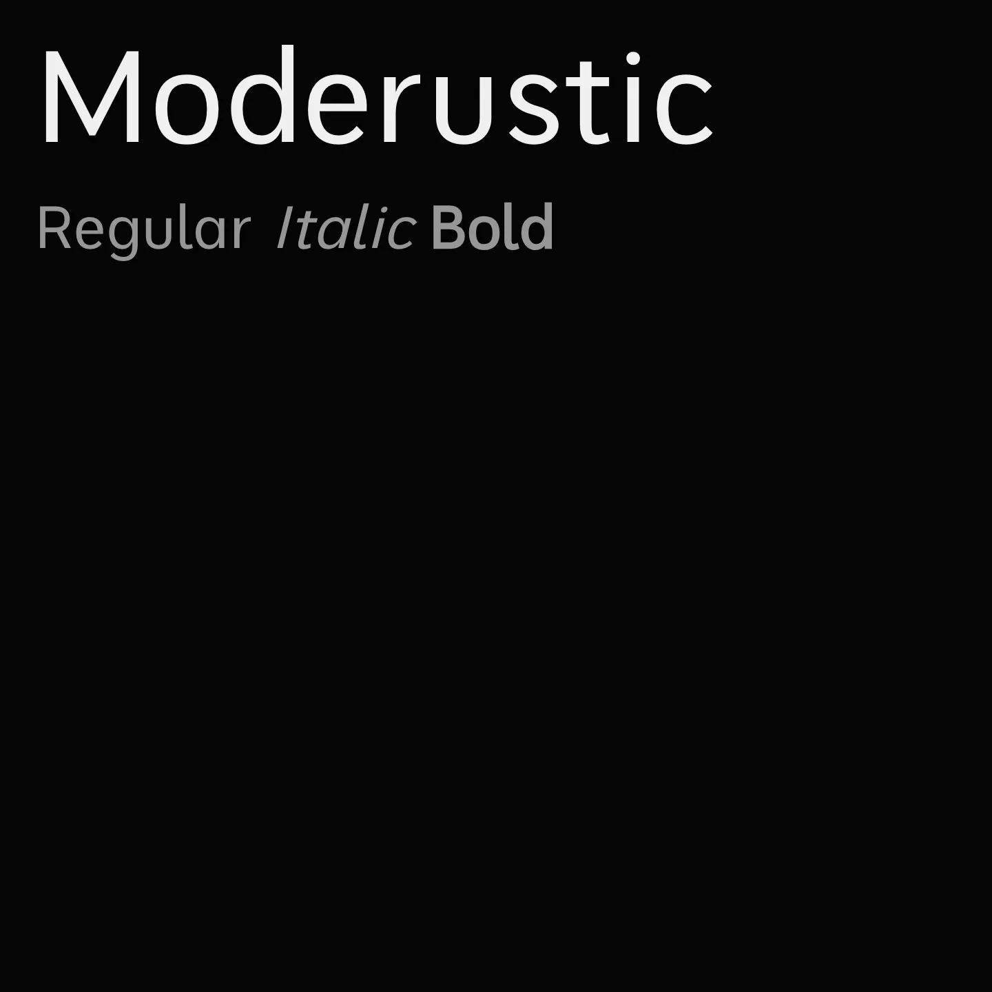 Moderustic