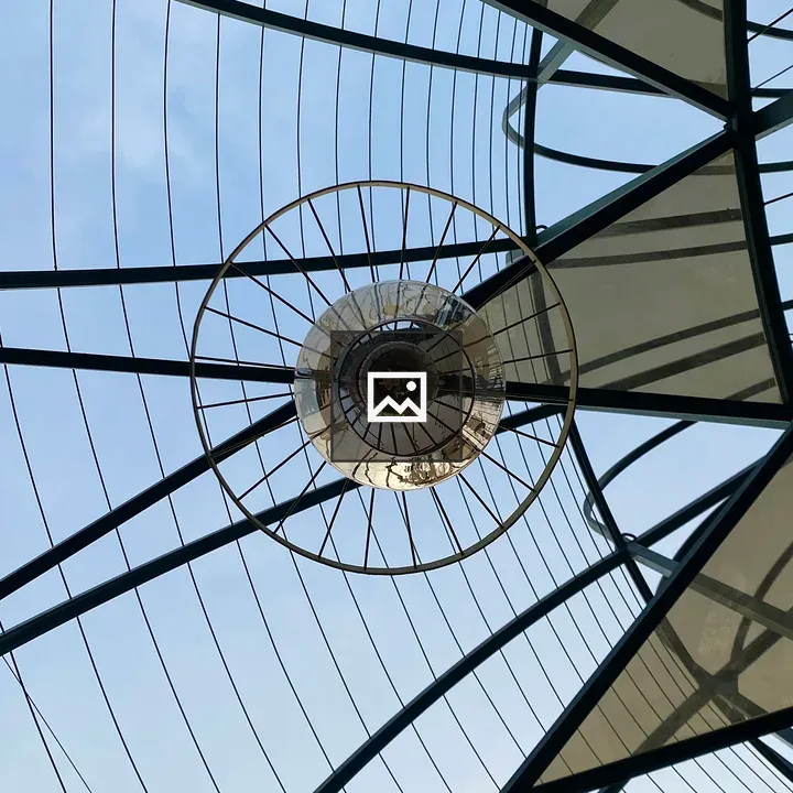 Geometric Glass Ceiling Interior