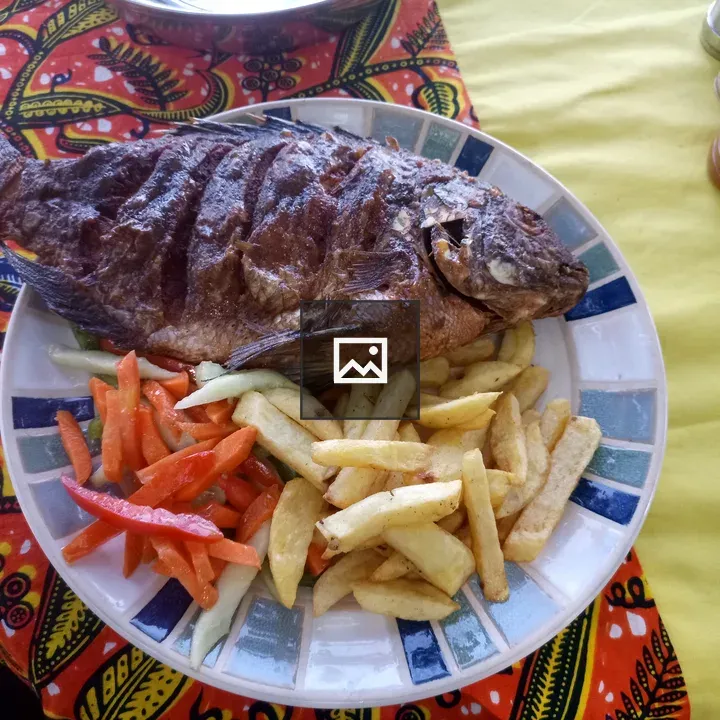 Top-down Fried Tilapia with Chips