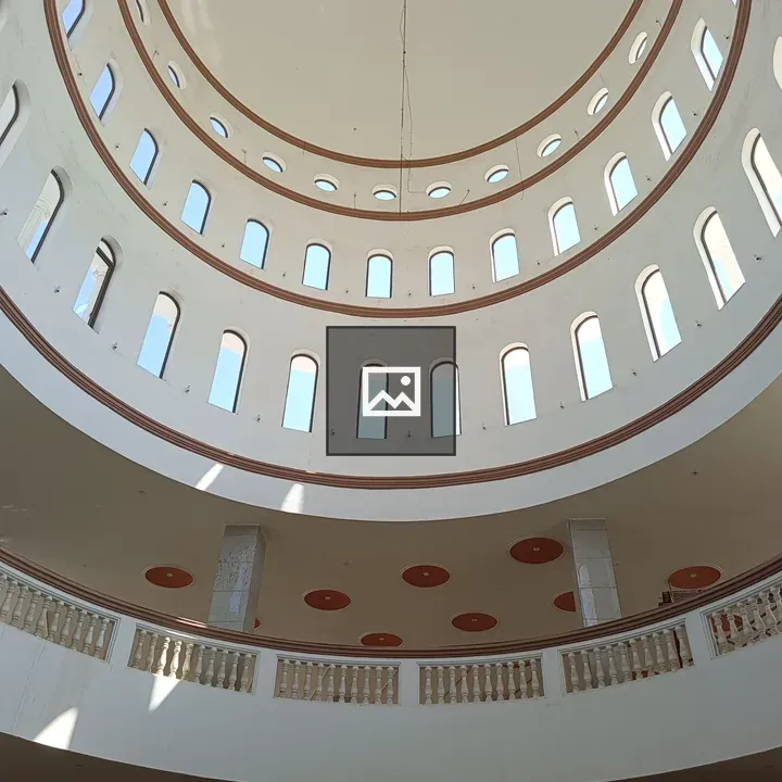Domed Ceiling with Balcony and Windows