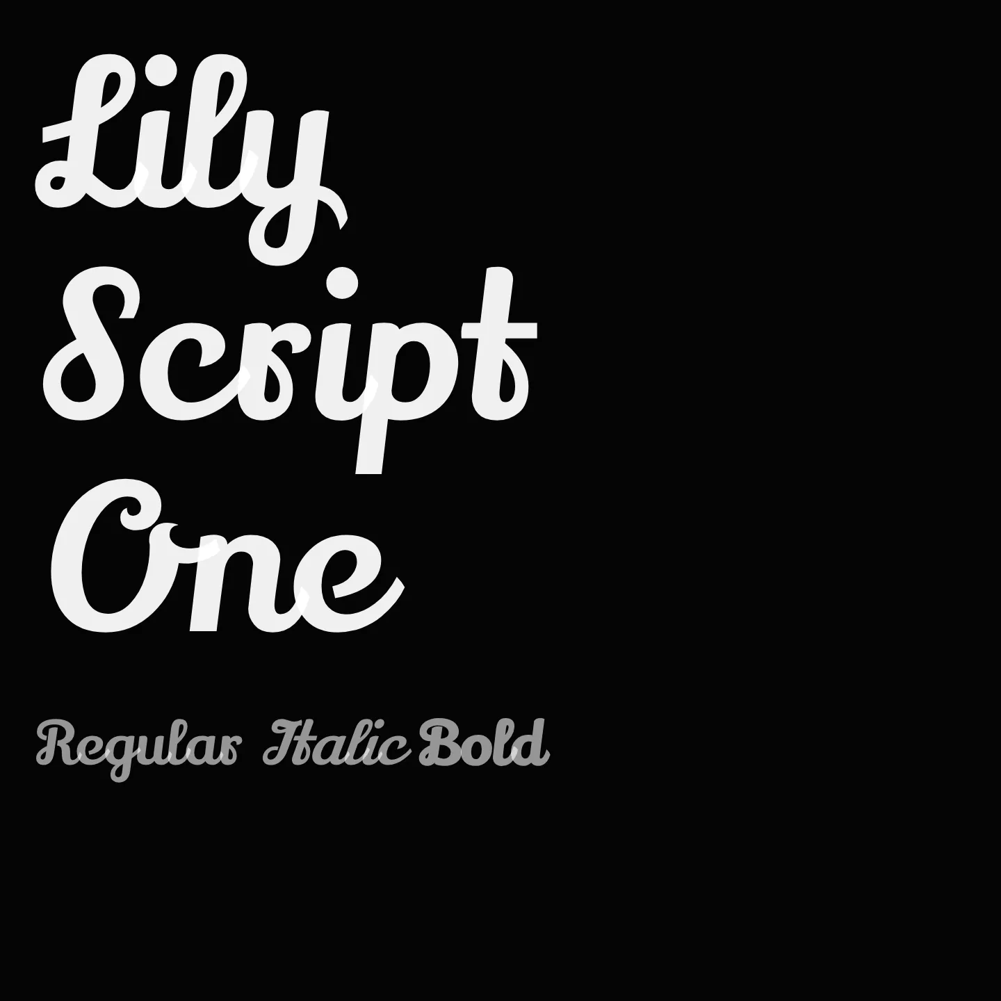 Lily Script One