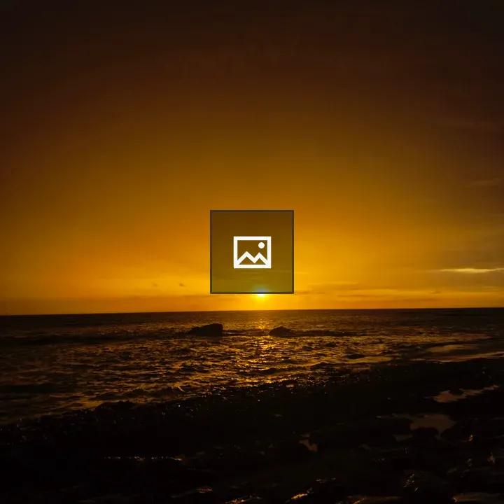 Beach sunset sky scene