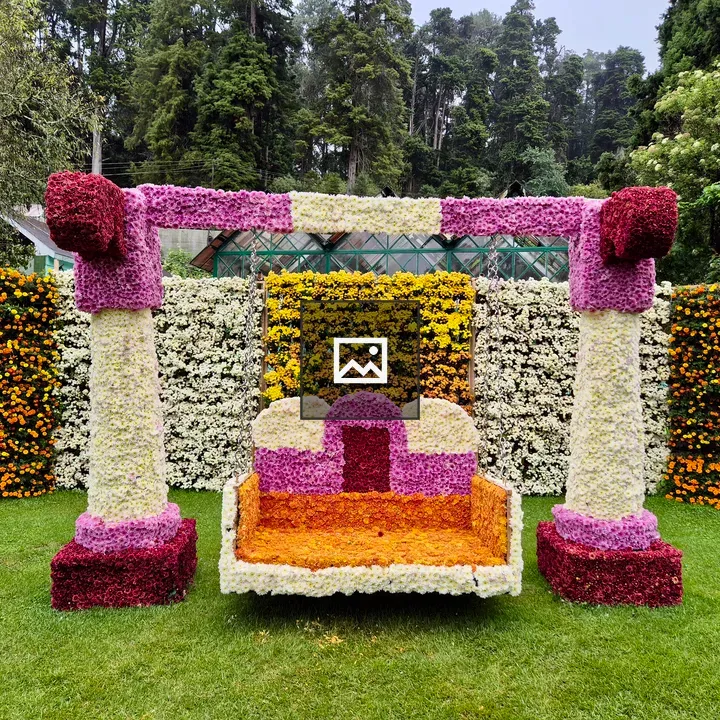 Floral Swing Backdrop in Ooty Show