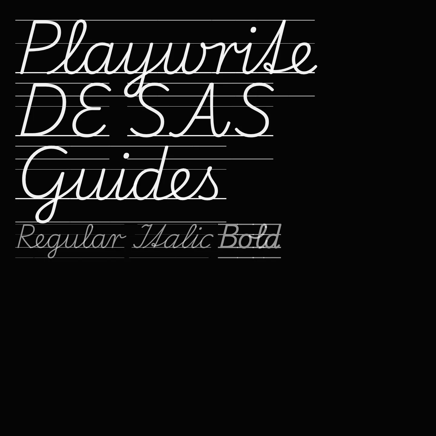 Playwrite DE SAS Guides
