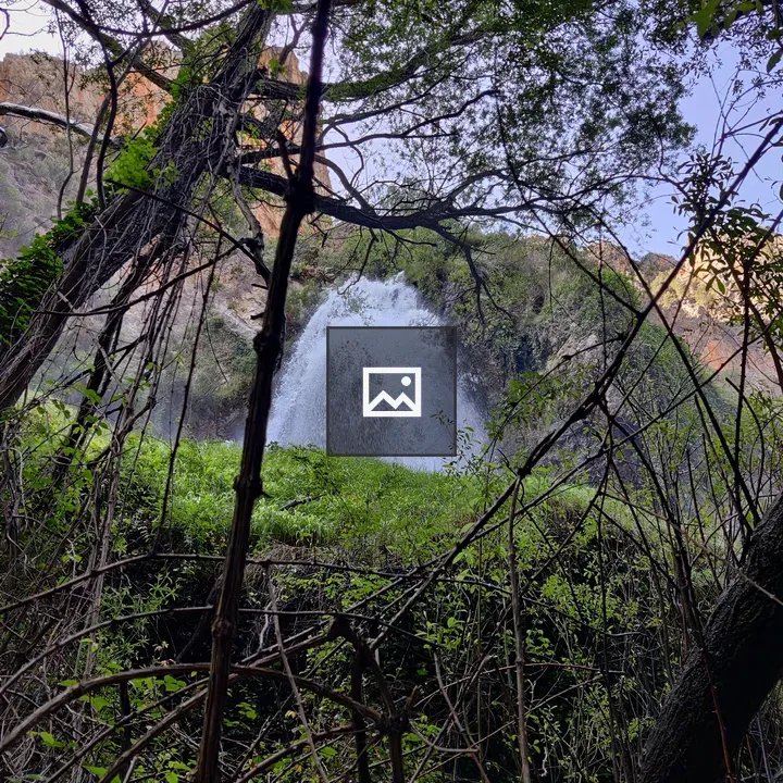 Waterfall in Nature Scene