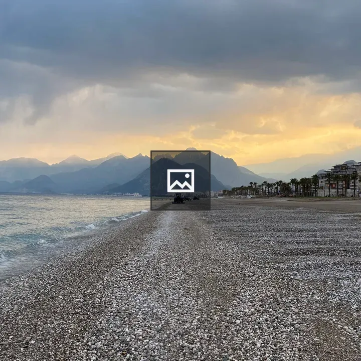 Konyaaltı Beach at Sunset