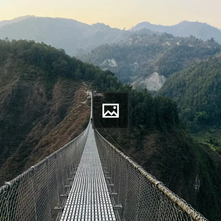 Bridge Connecting Mountains