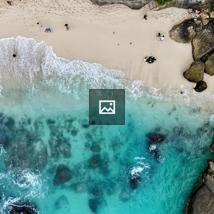 Aerial Diamond Beach, Nusa Penida