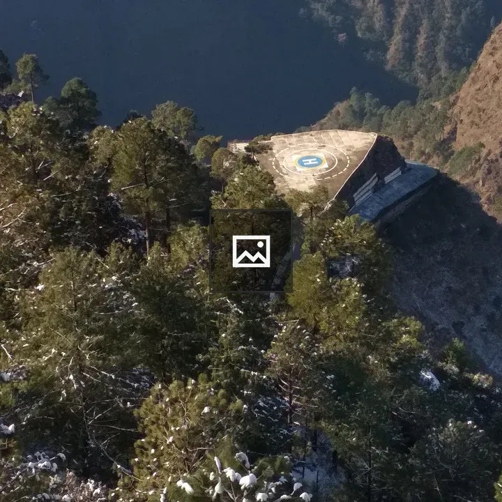 Helicopter Pad on Mountainside