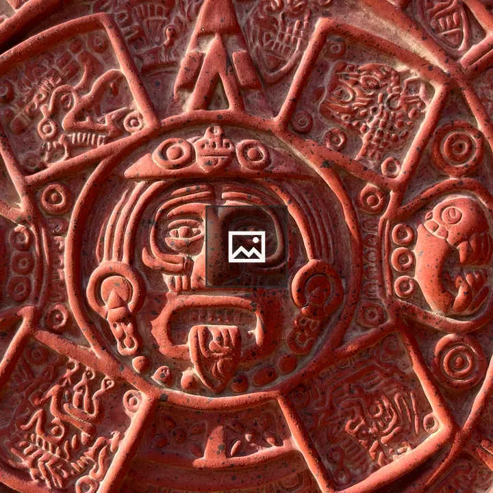 Aztec style carving
