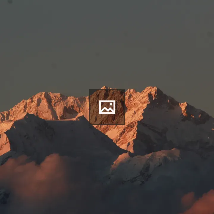 Snowy Darjeeling Mountain Range
