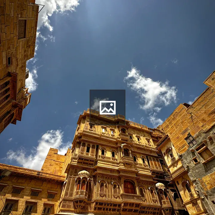 Ancient sandstone buildings