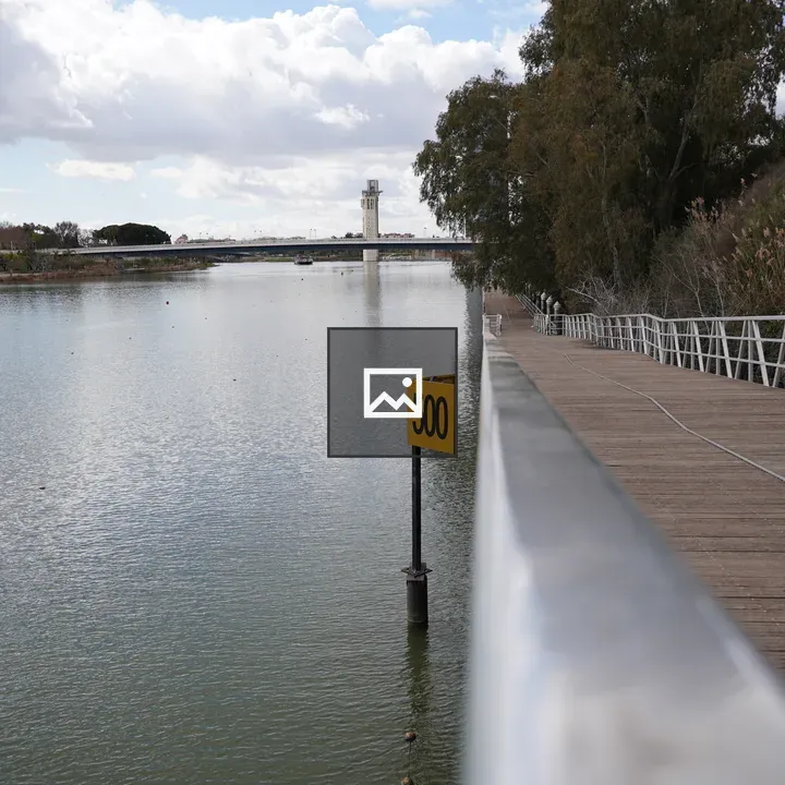 Wooden Boardwalk by Calm River