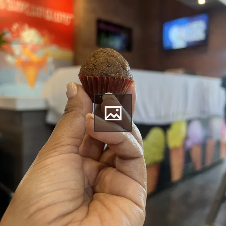 Muffin in Red Cupcake Liner