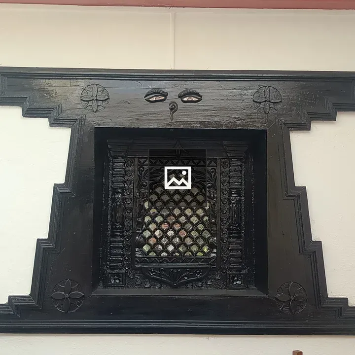 Decorative wooden window carvings