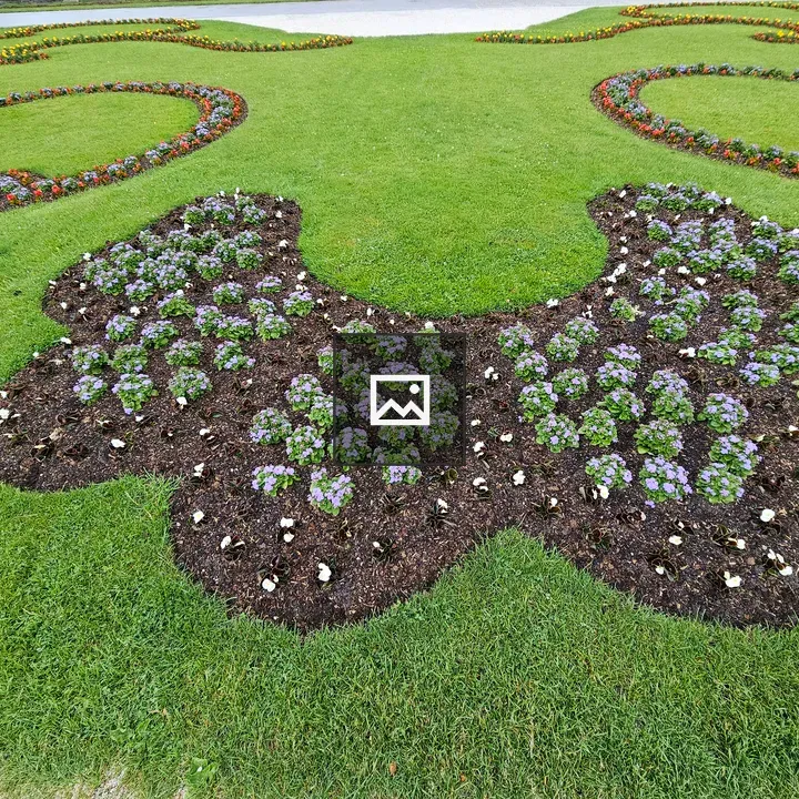 Garden beds in Mirabell Gardens