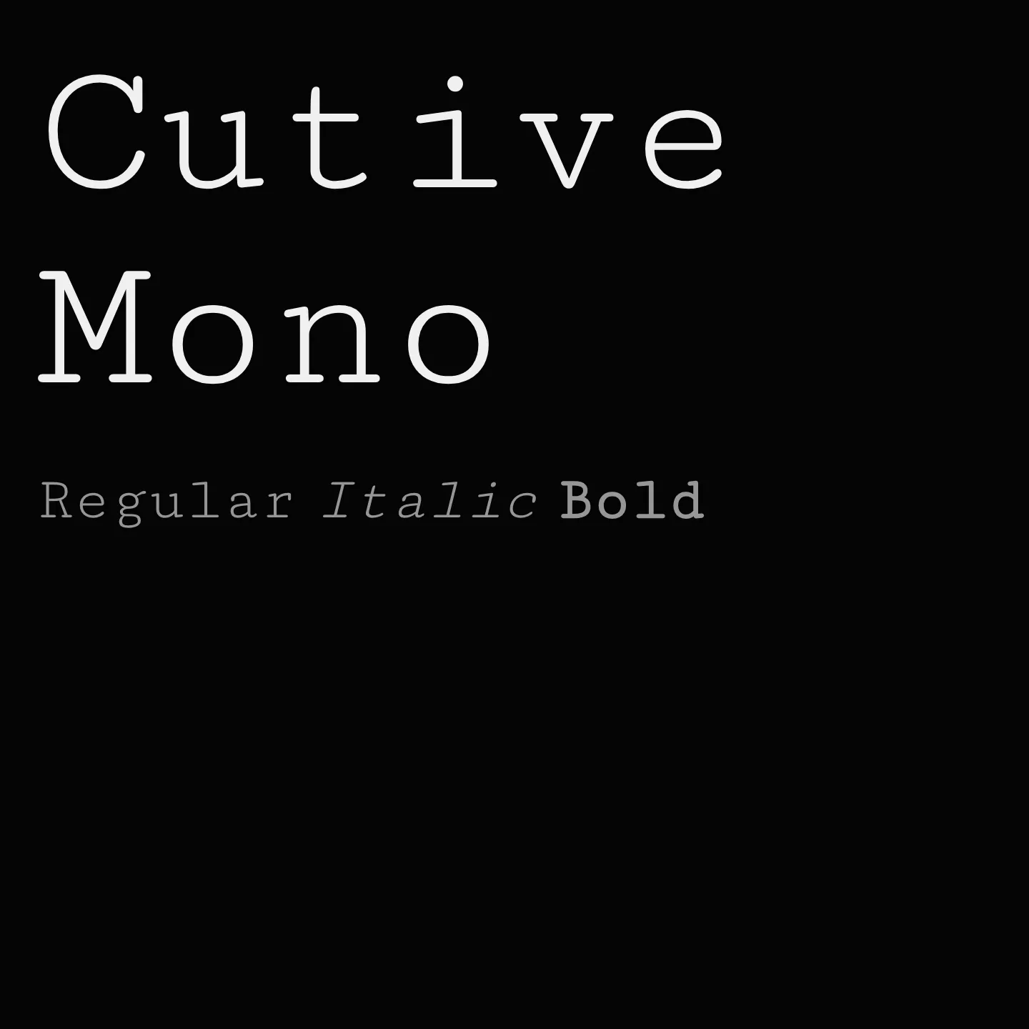 Cutive Mono