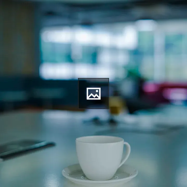 Tea cup on table