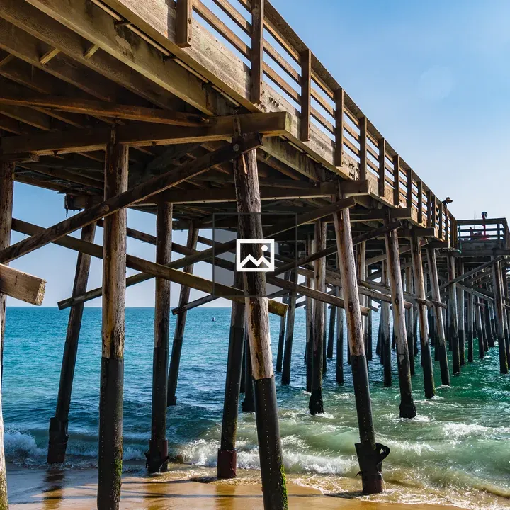 Fishing pier in California