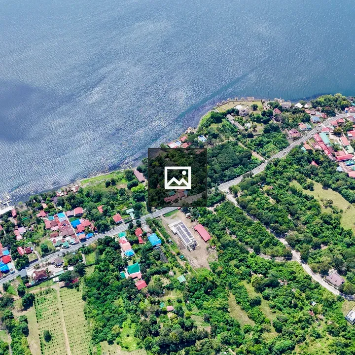Aerial View of Taal Lake Area