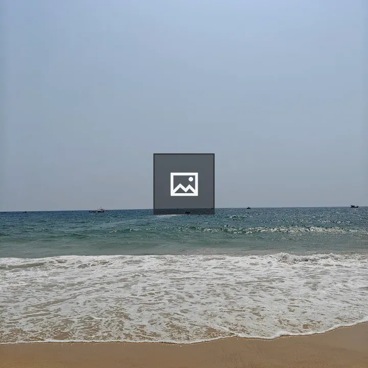 Serene beach scene with waves