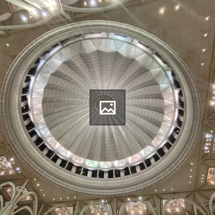 Domed ceiling in a mosque