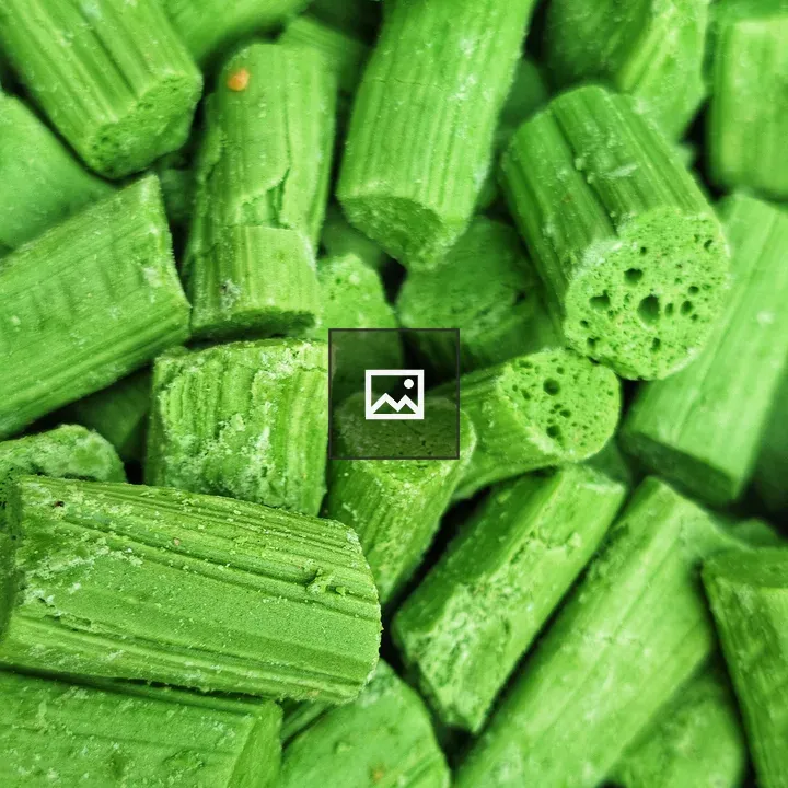Green Candy Pieces Close-Up