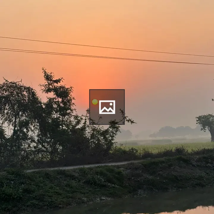 Morning View in Village Sunrise