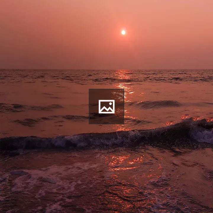 Sunset sky over water