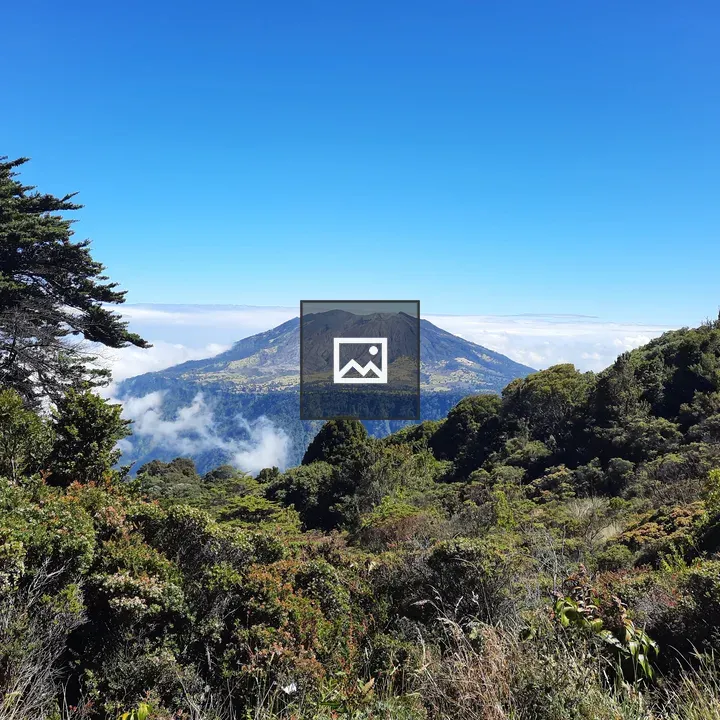 Volcano with Green Landscape