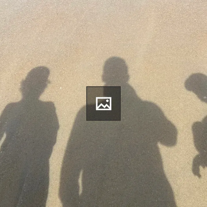 Silhouettes on a sandy beach