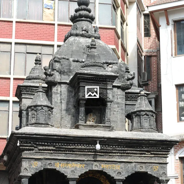Top of ancient temple carvings