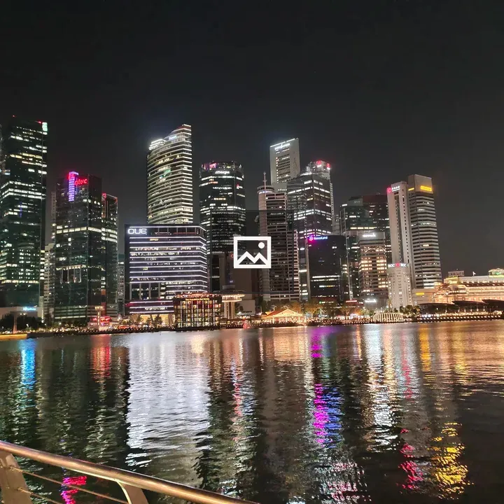 City skyline at night