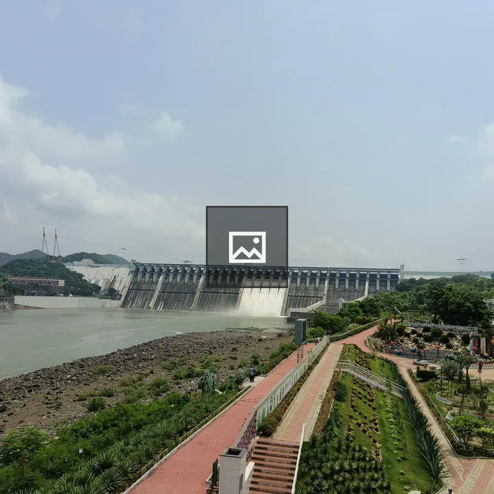 Dam with Spillway and Gardens