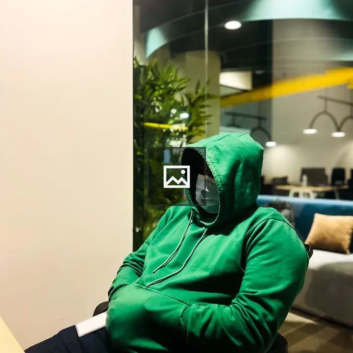 Man in hoodie portrait