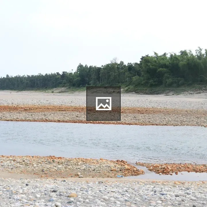 River between rocky banks