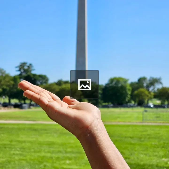 Washington Monument on a Hand