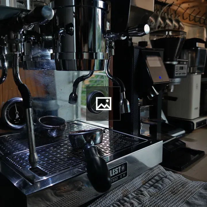 Espresso Machine Portafilter Close-Up