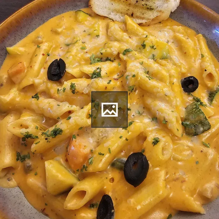 Plate of penne pasta