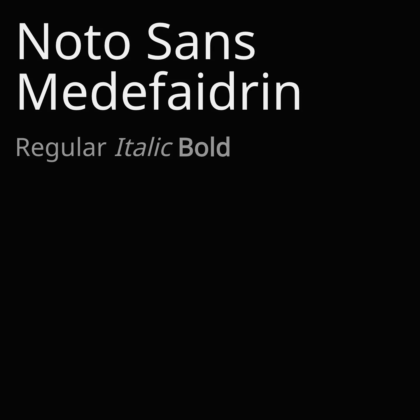 Noto Sans Medefaidrin