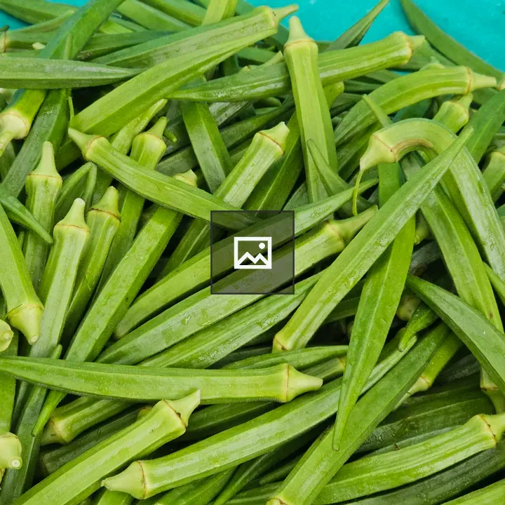 Okra in Market Scene
